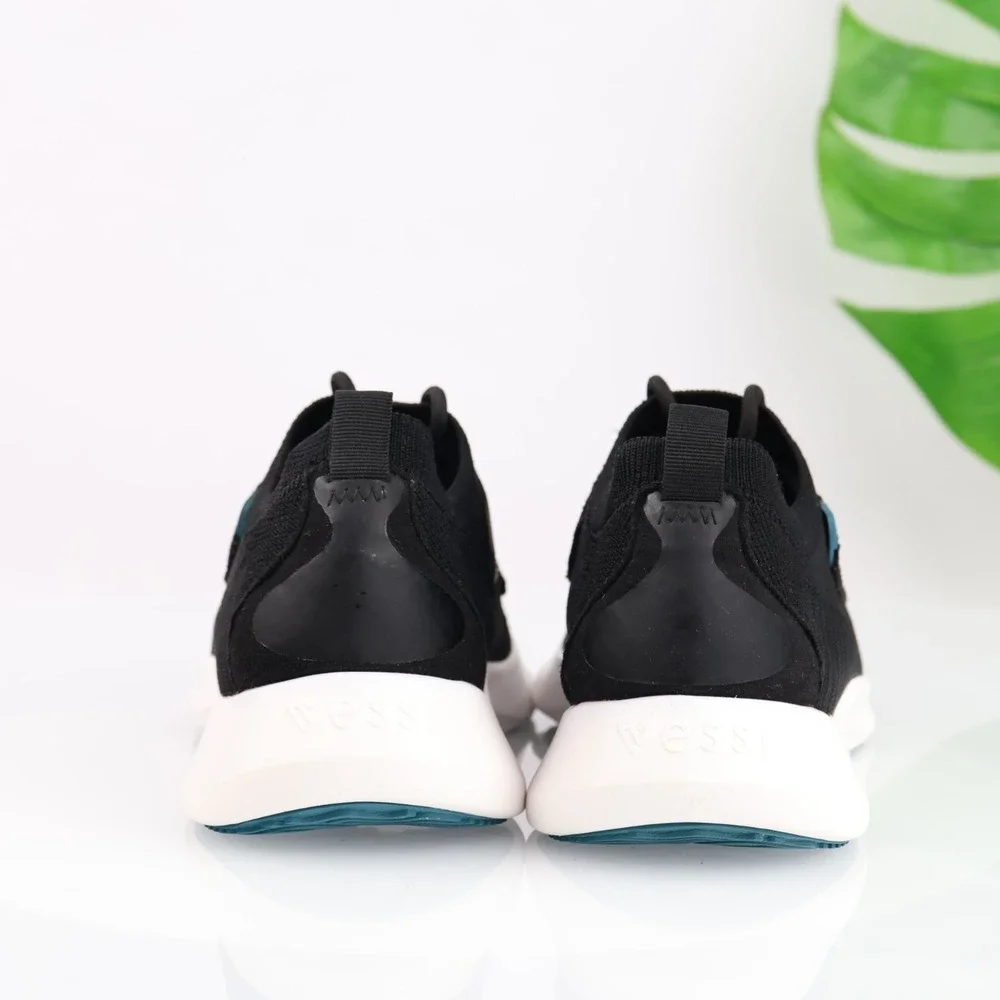 Vessi Womens Everyday Move Sneaker Size 7 Waterproof Black Lace Up Comfort Shoes